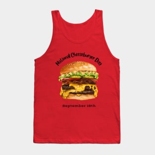 National Cheeseburger Day Tank Top